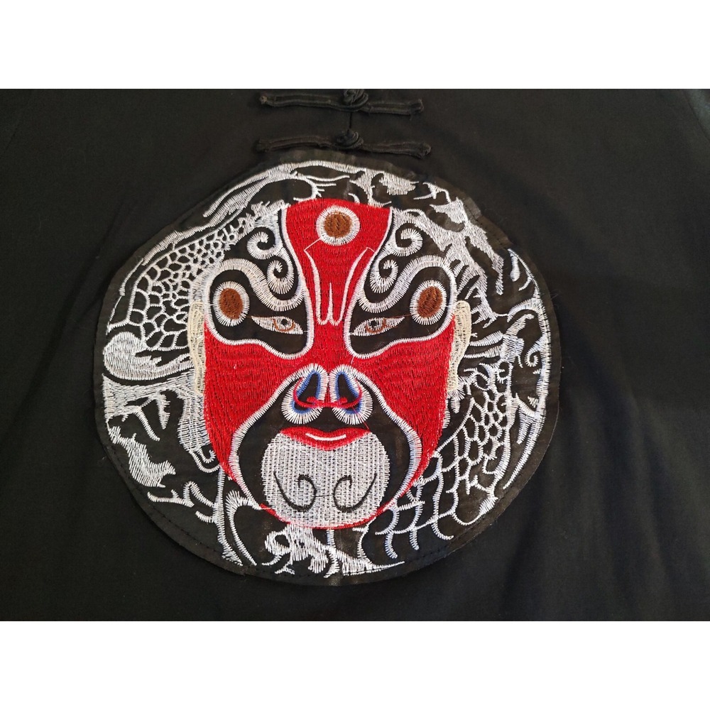 Outlander Opera Mask Embroidered T Shirt Black Chinese Mens Medium New With Tags
